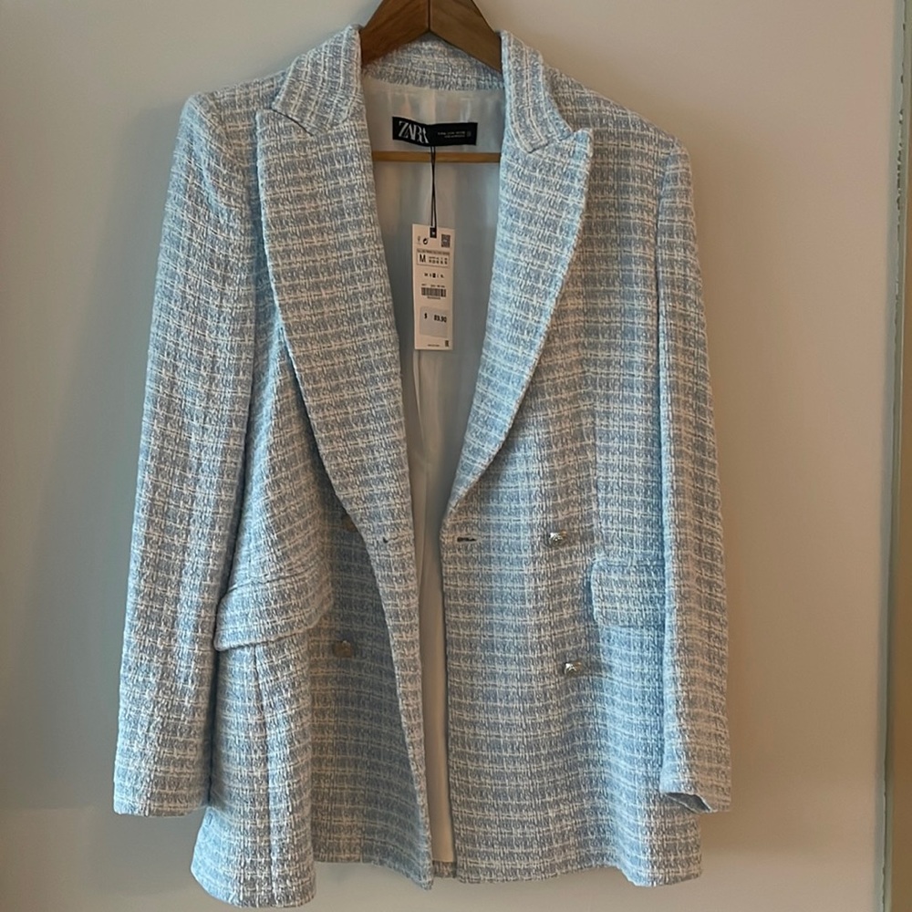 Zara powdered blue Blazer